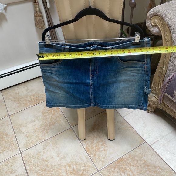 Jeans skirt Vintage Y2K Sexy Bar Wear Club / College - Picture 7 of 10